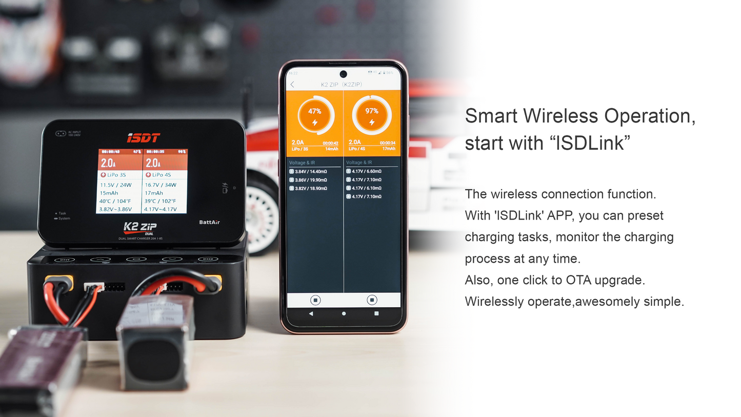 ISDT K2 ZIP Dual Channel Smart Charger