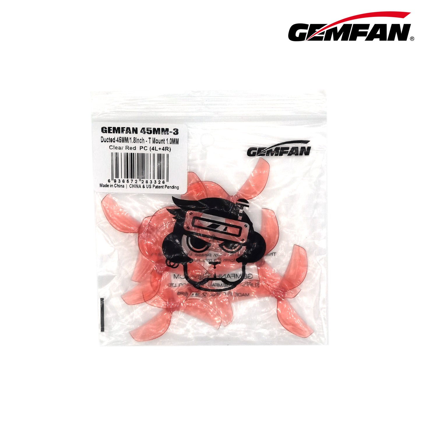 GEMFAN 45mm-3 Prop – 4 Pairs (1.5mm Shaft) for Meteor75 Pro