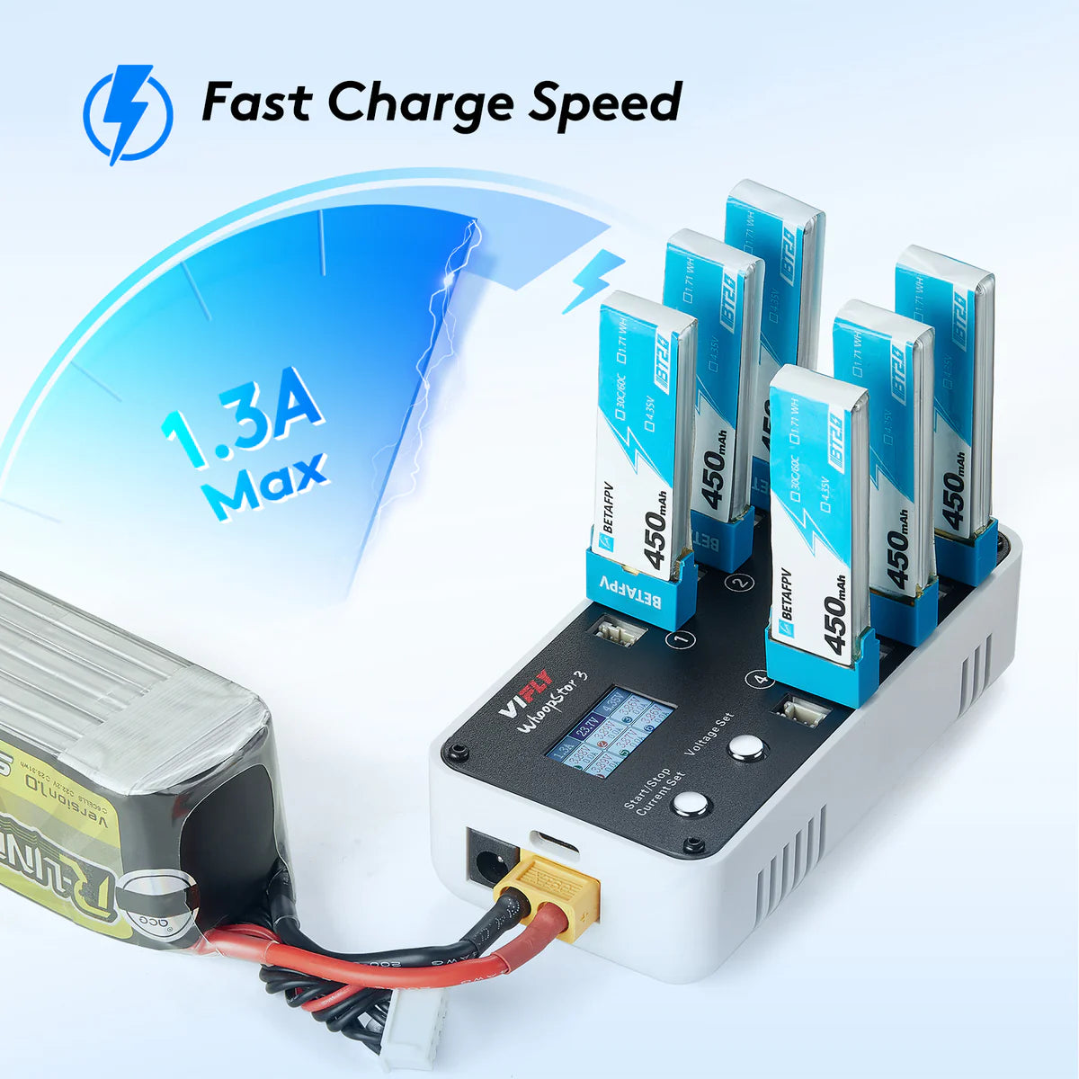 VIFLY WhoopStor 3 – 1S LiPo Storage Charger & Discharger