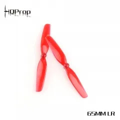 HQProp Micro Prop 2.5" (65mm) 2-Blade Polycarbonate – (5CW+5CCW) 1.5mm Shaft (Red)