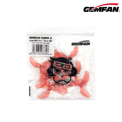 GEMFAN 45mm-3 Prop – 4 Pairs (1.5mm Shaft) for Meteor75 Pro