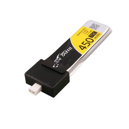 Tattu 1S 450mAh 75C 3.8V HV LiPo Battery (BT2.0, 5 Pack)