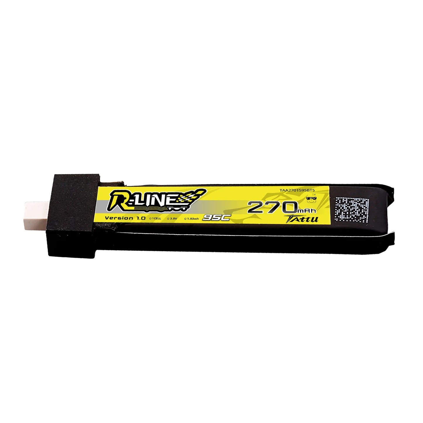 Tattu 270mAh 1S HV 95C LiPo Battery – BT2.0 (5-Pack)