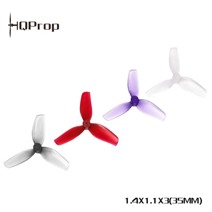HQ Ultralight Whoop Prop 1.4X1.1X3 (35MM) 1MM Shaft (2CW+2CCW)-PC