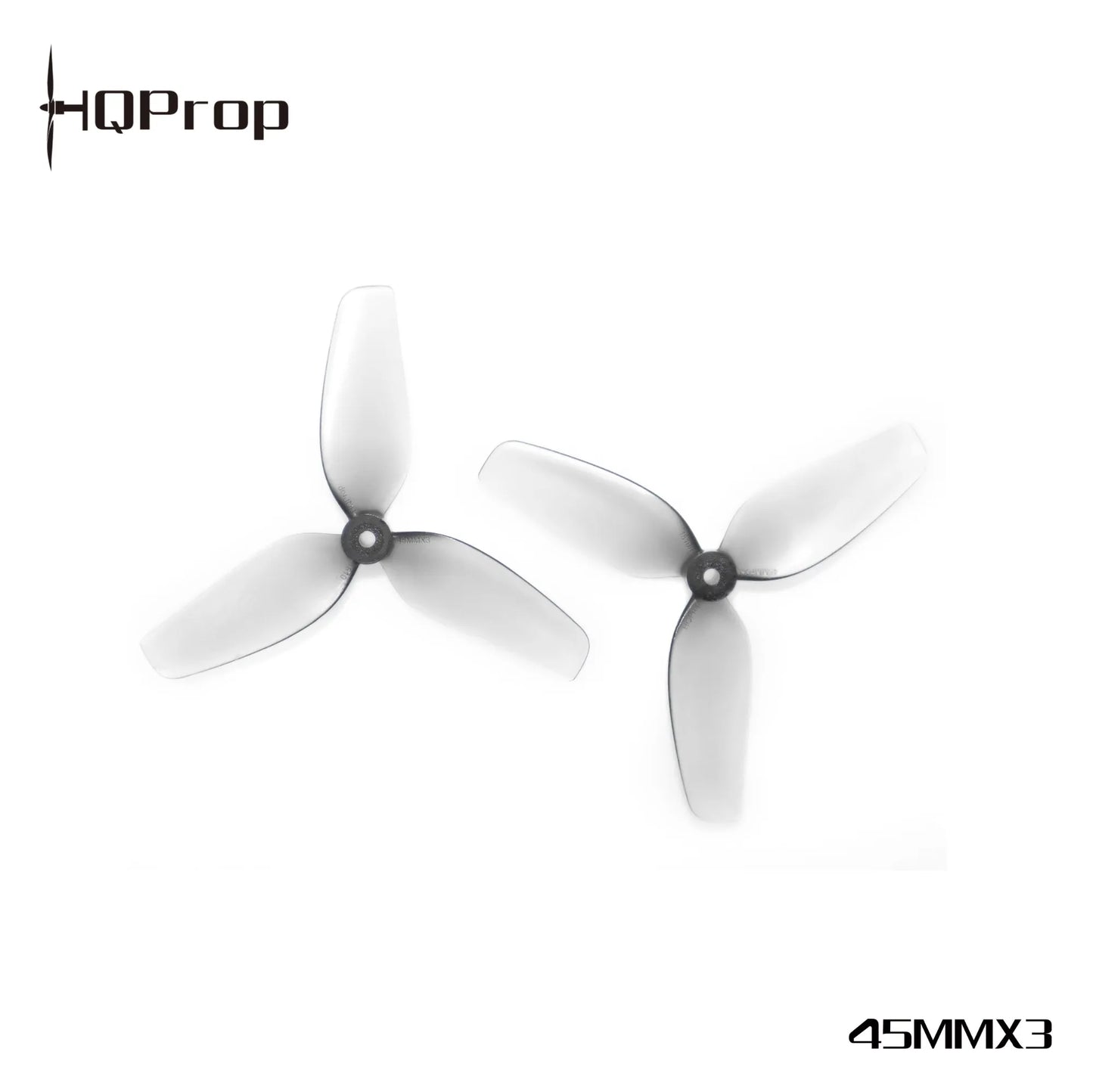 HQ Ultralight Whoop Prop 45MMX3 – Grey (2 CW + 2 CCW), 1.5 mm Shaft