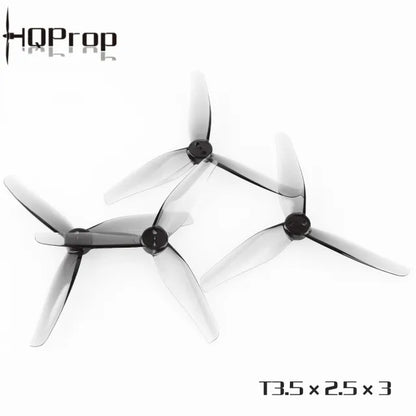 HQProp T3.5X2.5X3 3.5" Tri-Blade T-Mount Prop – (2CW+2CCW) Polycarbonate (1.5mm)