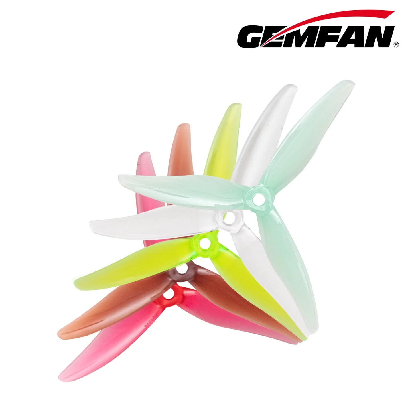Gemfan Hurricane MCK 51366 ReV3 5" Tri-Blade Race Prop (2CW+2CCW)