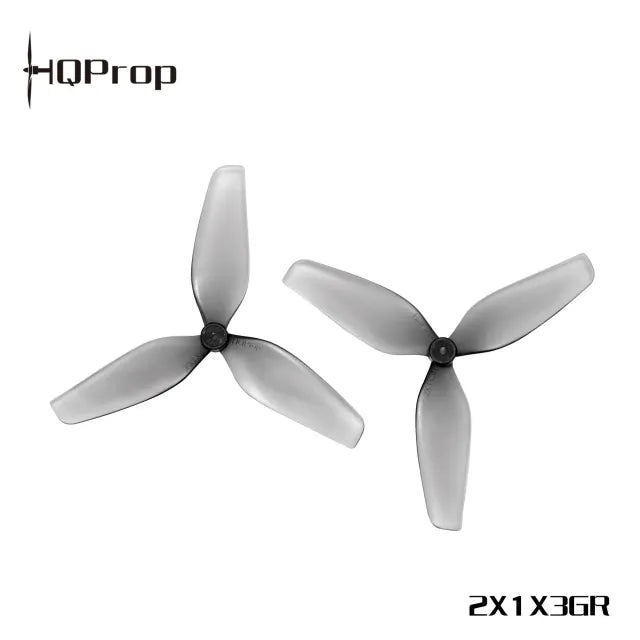 HQProp 2X1X3 2" Tri-Blade Prop – (2CW+2CCW) Polycarbonate 1.5mm Shaft