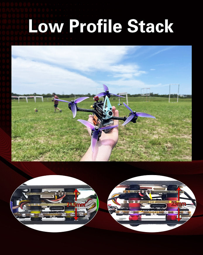 HDZero Halo Stack – H7 FC + 4in1 70A ESC with Integrated ELRS Receiver