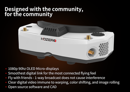 HDZero Goggle 2 – Ultra-Low Latency HD FPV Goggle with Analog & ELRS Backpack