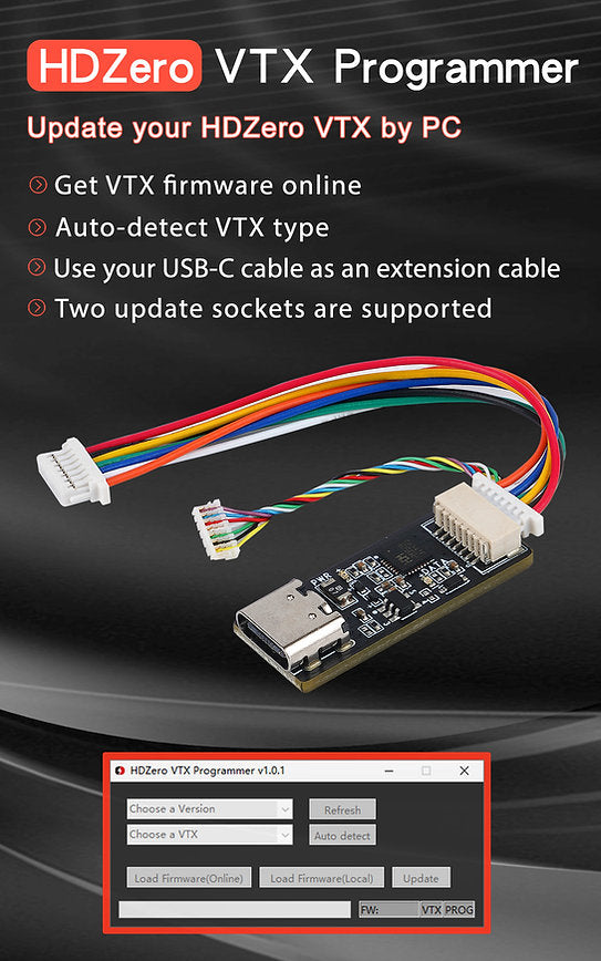 HDZero VTX Programmer – USB-C Firmware Updater