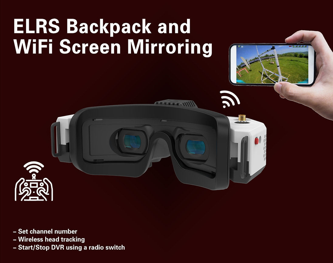 HDZero Goggle 2 – Ultra-Low Latency HD FPV Goggle with Analog & ELRS Backpack
