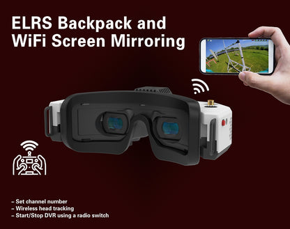 HDZero Goggle 2 – Ultra-Low Latency HD FPV Goggle with Analog & ELRS Backpack