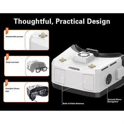 HDZero BoxPro+ FPV Goggles – Dual Digital & Analog, WiFi Streaming + ELRS Integration