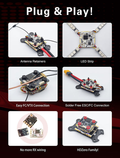 HDZero Halo Stack – H7 FC + 4in1 70A ESC with Integrated ELRS Receiver