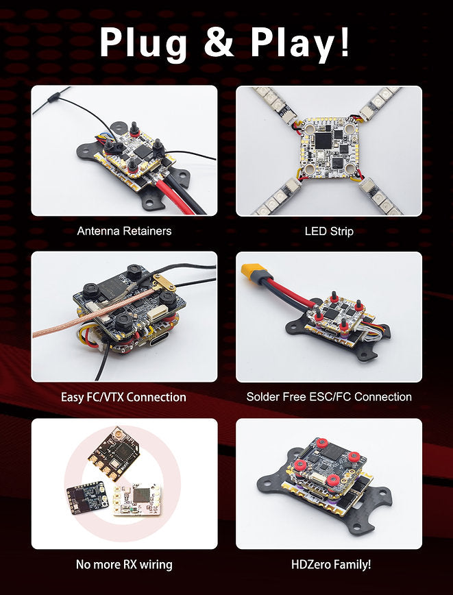 HDZero Halo 4in1 70A ESC – Split-Board Design, 3S–8S