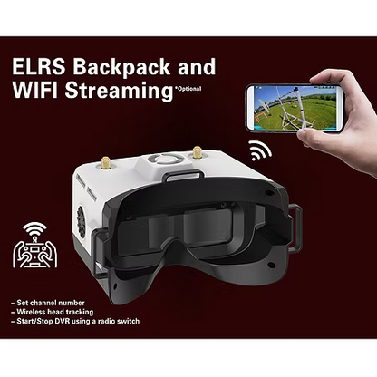 HDZero BoxPro+ FPV Goggles – Dual Digital & Analog, WiFi Streaming + ELRS Integration