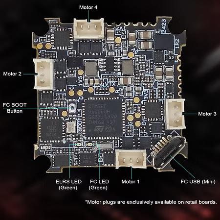 HDZero AIO5 Digital F4 FC + ELRS + 25/200mW VTX (1S AIO)