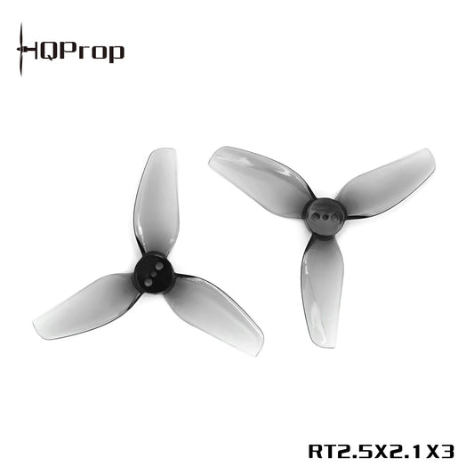 HQProp RT2.5X2.1X3 2.5" Tri-Blade Prop – Grey (2CW+2CCW) Polycarbonate