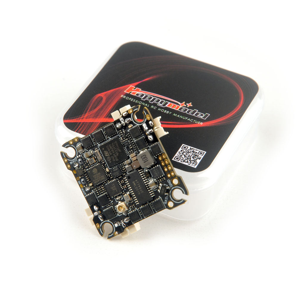 Happymodel CrazyF411 ELRS 4 in 1 AIO Flight Controller – 20A 2–4S with Built-in ELRS
