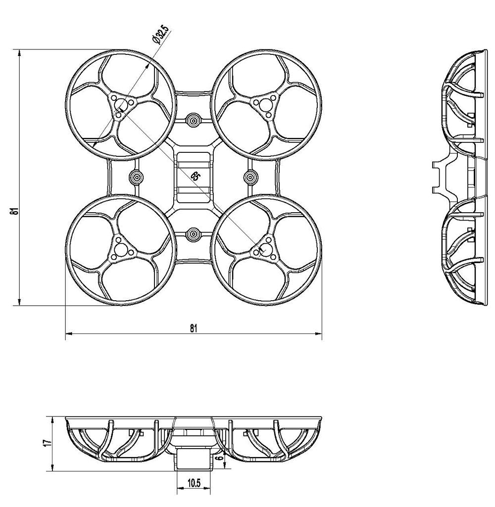 Mobula6 2024 / Mobula6 ECO 65mm FPV Whoop Frame – Ultra Lightweight & Durable