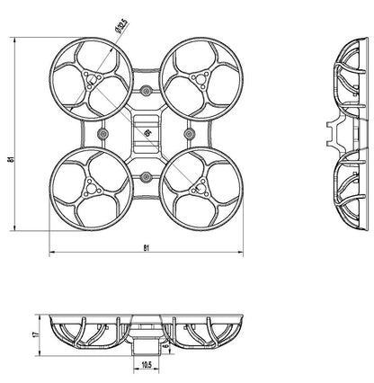Mobula6 2024 / Mobula6 ECO 65mm FPV Whoop Frame – Ultra Lightweight & Durable