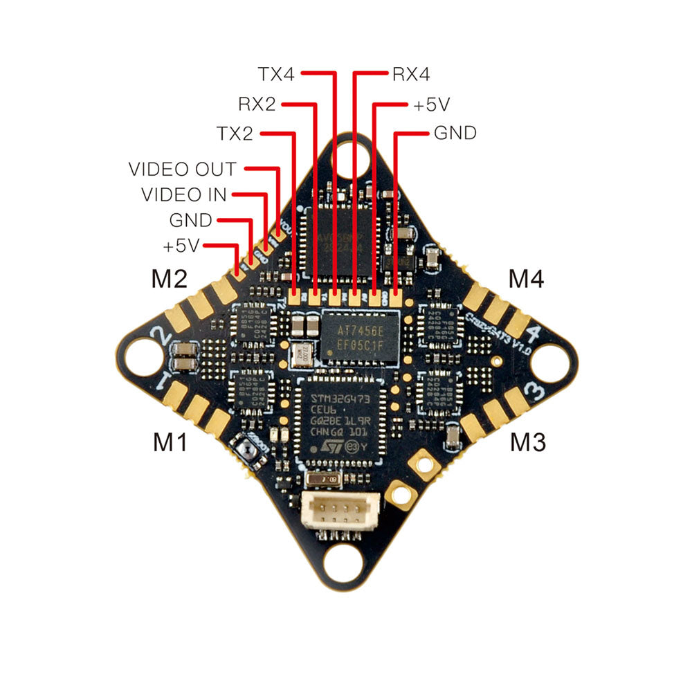 CrazyG473 V1.0 AIO 5‑in‑1 FPV Flight Controller with ELRS & 5.8G OpenVTX
